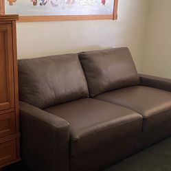 Leather Full Size Sofa Bed