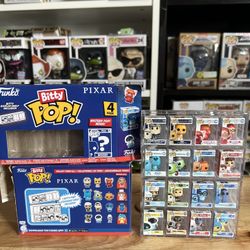 COMPLETE BITTY SET Disney Pixar Funko Pops Up Ratatouille Wall-E Finding Nemo