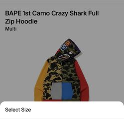 BAPE 1st Camo Crazy Shark Full