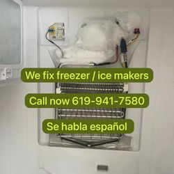 We Fix Freezer . Ice Makers . Se Arreglan Congeladores 