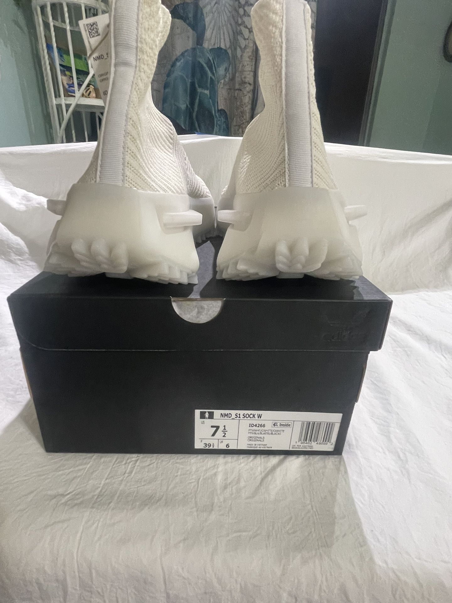 Adidas women shoes NMD_S1 Sock Off White , size 7.5