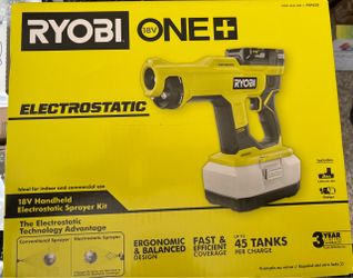 Ryobi one electrostatic handheld sprayer kit.