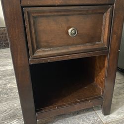 Wood  nightstand