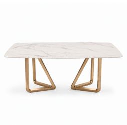 Genuine Marble Dining Table 63 x 35