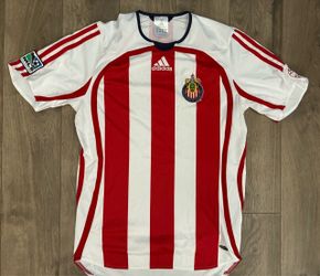 Adidas Club Deportivo Chivas USA Men's small Soccer Jersey Red/White 2007/2008
