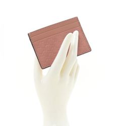 New GUCCI Microguccissima Card Holder Soft Pink