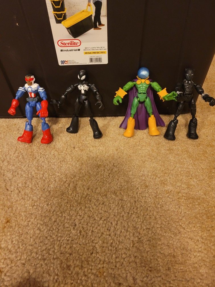 Superhero action figures