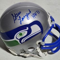 SEAHAWKS THROWBACK SIGNED MINI HELMET!