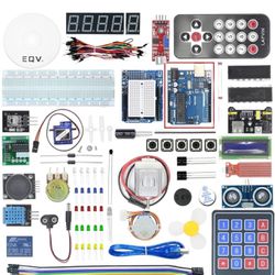 Eqv Starter Kit for R3 - R3 Breadboard/Step Motor / Sg90 / 1602 LCD/Jumper Wire/Tutorial Accessories