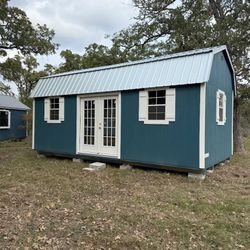 12x24 Shed “Texan” Barn Style With French Doors 