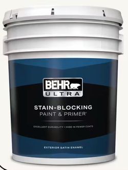 Behr exterior satin Ultra white