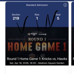 Knicks vs hawks game 1