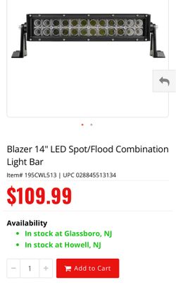 Blazer 14" LED Spot/Flood Combination Light Bar