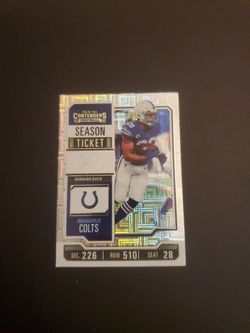 2023 Panini Contenders Season Ticket Colts RB Card