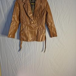 Vintage Leather Jacket Women's S