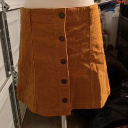 Women Mustard Yellow Skirt 