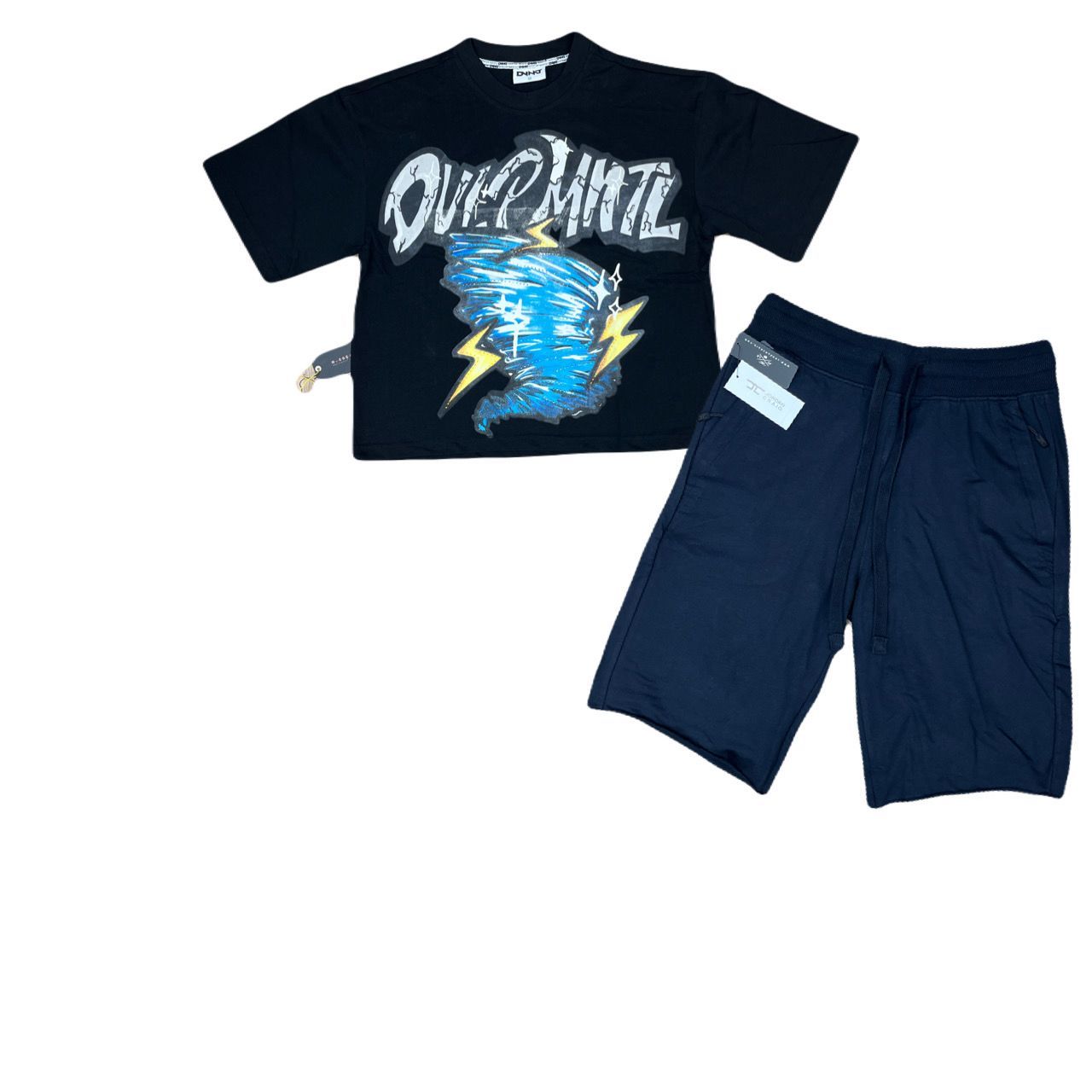 Men's shirt and shorts outfit
