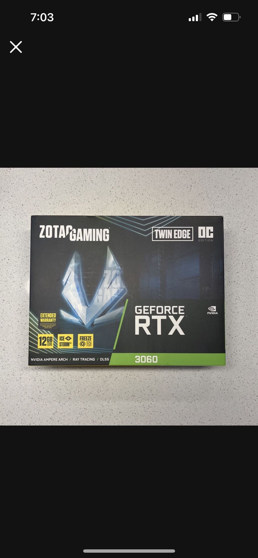 Geforce RTX 3060 Graphics Card