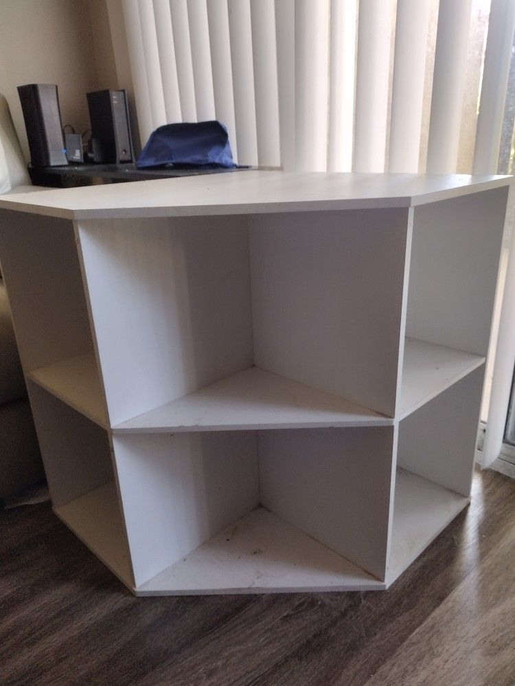 White Corner Shelf