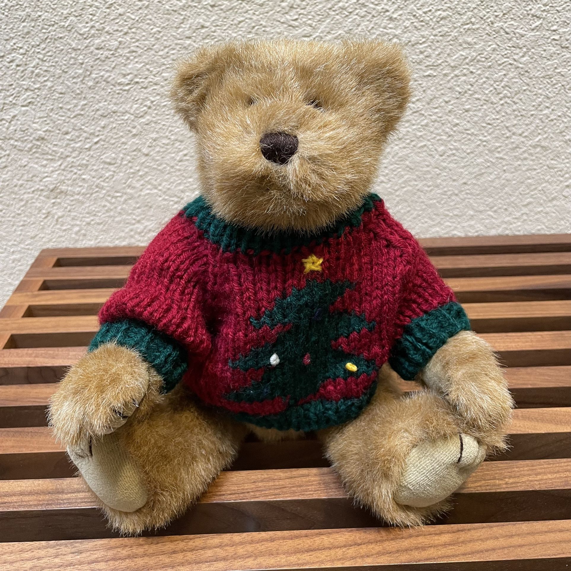 Ellis by Plush Image Tan Bear with Sweater
