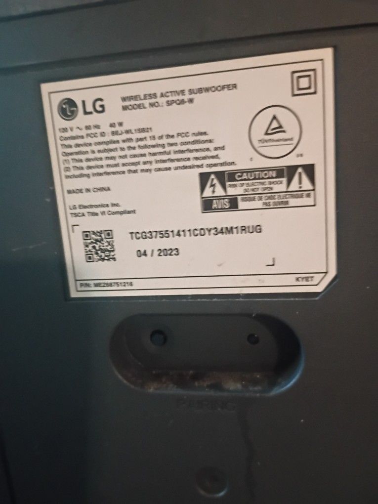 Lg Wireless Subwoofer 