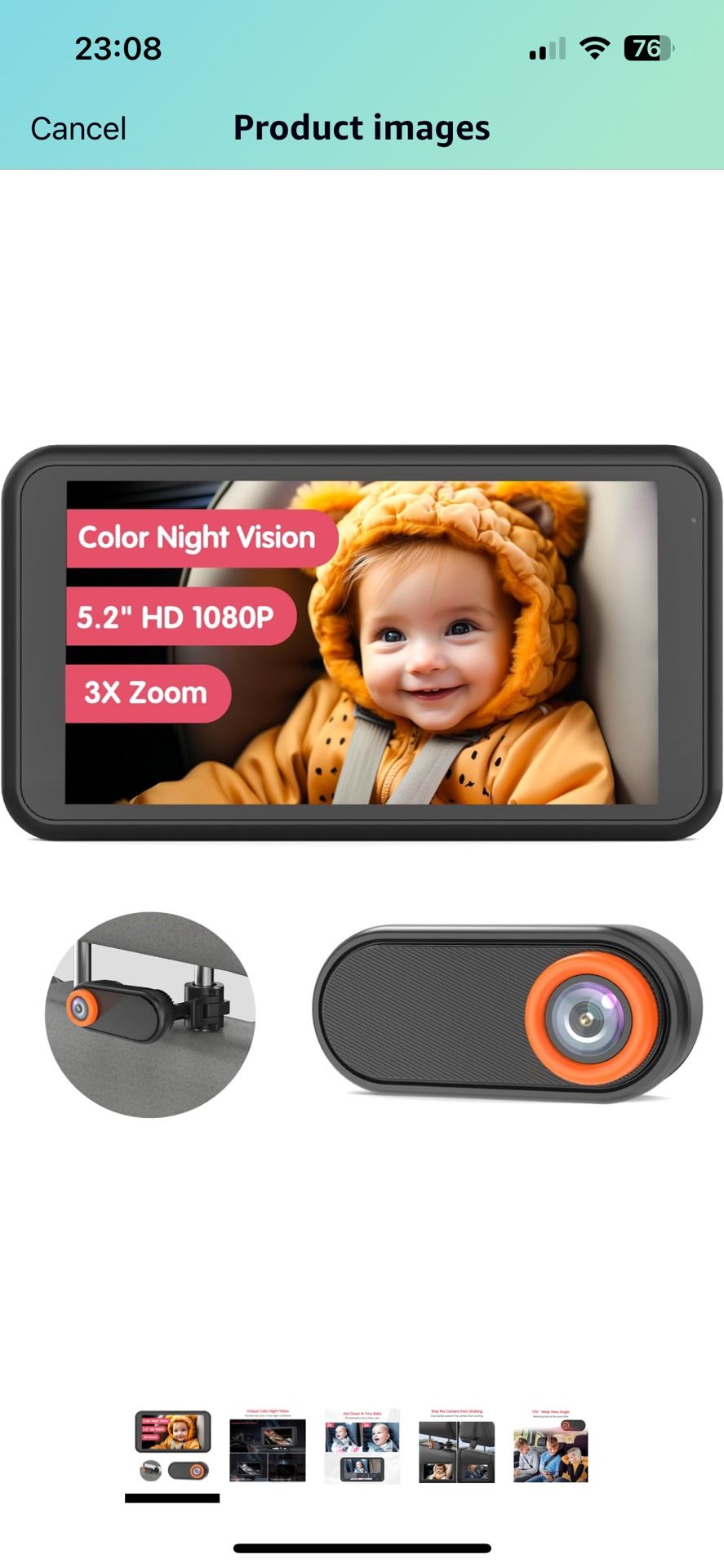 Baby Car Camera