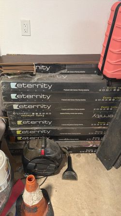 16 boxes brown flooring