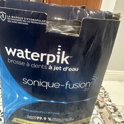 Waterpik Sonic-Fusion 2.0 Professional Electric Toothbrush Water Flosser, White( opened box)