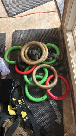 Rogue gymnastic rings and straps various