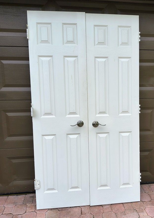 48" X 80" 6-Panel French Double Door