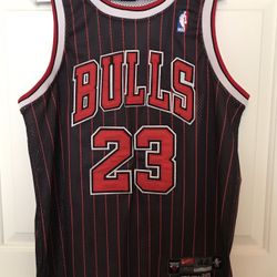 Nike Micheal Jordan Pinstripe Chicago Bulls Flight 8403 Jersey