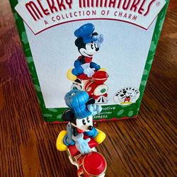 Vintage 1998 Merry Miniatures, Mickey’s Locomotive figurinei