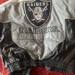 Official NFL licensed Oakland raiders leather jacket