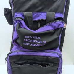 Vintage Scuba Gear Bag w/ Wheels | Scuba School of America