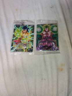 2 dragon ball super broly promo cards sealed new