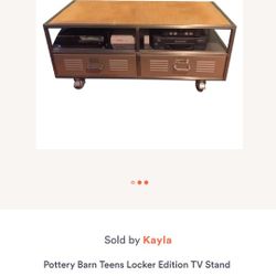 Pottery Barn Teens Locker Edition TV Stand