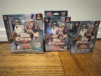2025 Topps Chrome Football Mega, Value, Hanger boxes