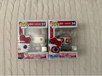 Hello Kitty Sanrio Funko Pop- Sports: Swimming & Tennis (Team USA)