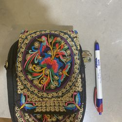 Brand New Sweet, Embroidered Crossbody Bag