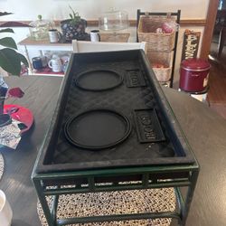 Metal Double  Bowl Dog Feeder 