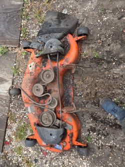 ((READ AD))((48" SINGLE front bar mount Husqvarna/Craftsman DECK)) riding mower