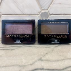 Pretty Maybelline New York single eyeshadows. Humdrum Plum OR  Made for Mocha shades. Both New/unopened.