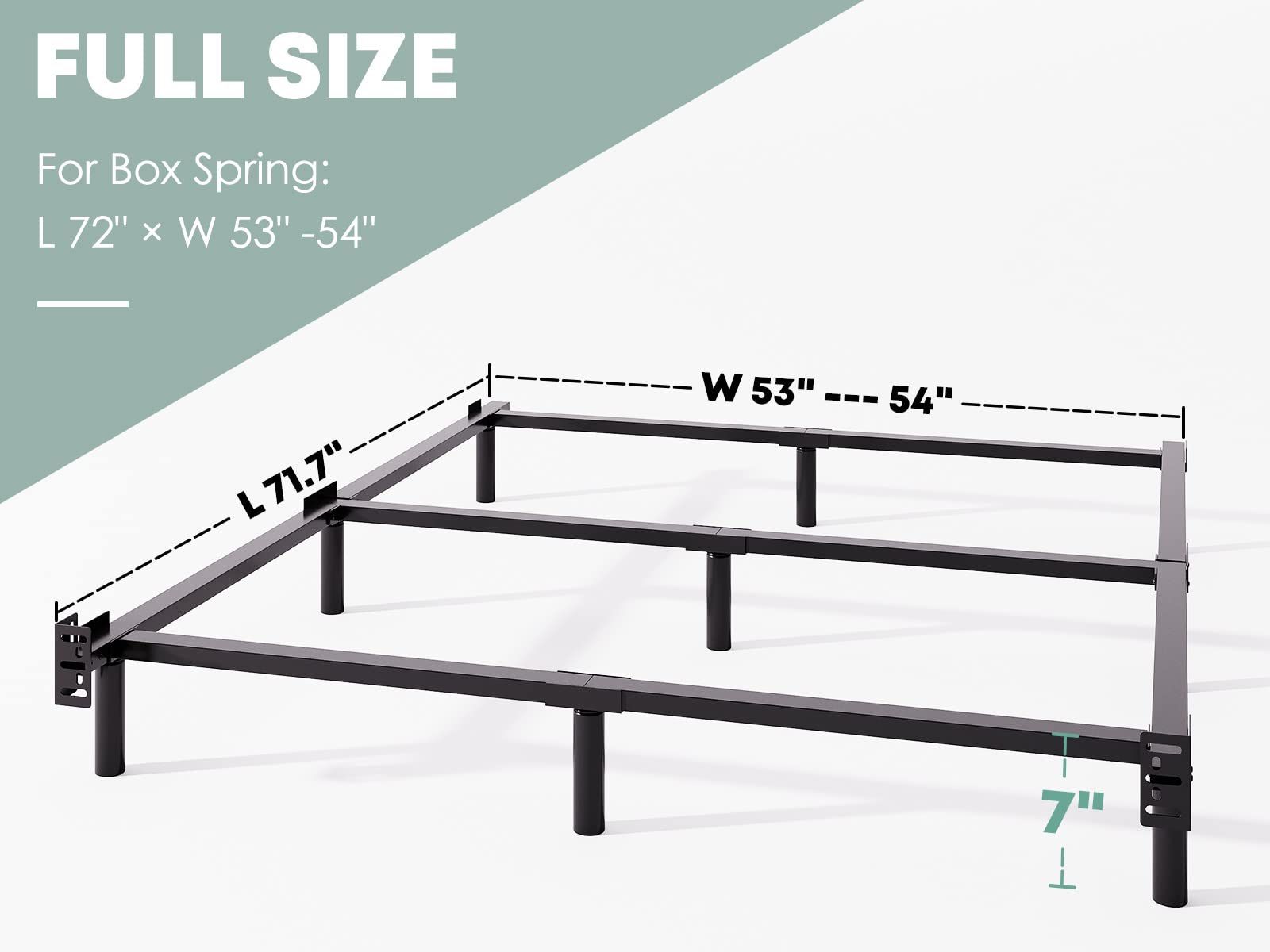 FULL SIZE FRAME ,BOX SPRING AND MATTRESS