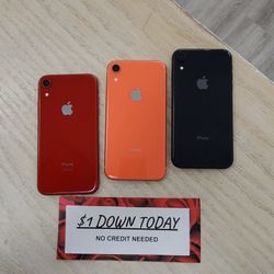Apple IPhone XR Unlocked - $1 Down Today - NO CREDIT Needed