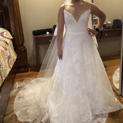 Wedding Dress With Veil 