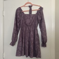 Purple dress size S but fits like M