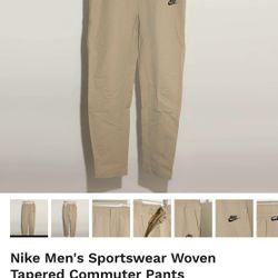 Nike Commuter Pants Khaki Size Medium 
