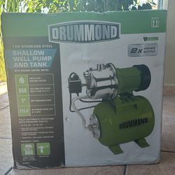 Drummond 1hp Shallow Well Pump And Tank 
