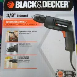 BLACK&DECKER DRILL HOLES & DRIVER SCREWS 3/8