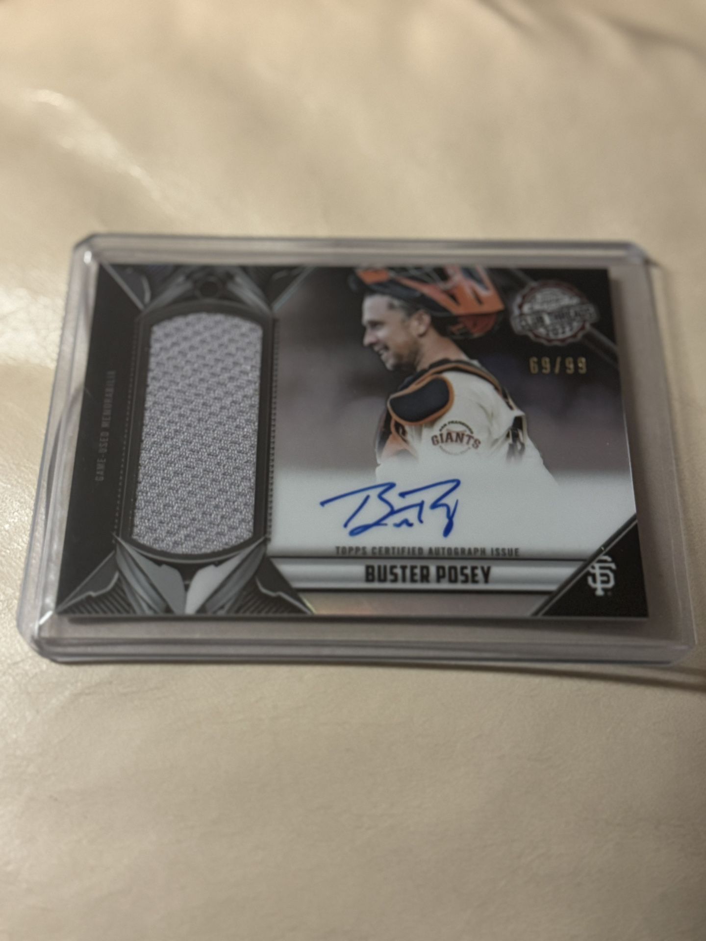Buster Posey Auto Card Open To Offers